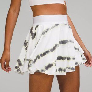 Lululemon Court Rival High-Rise Tennis Skirt in Transverse Yellow Multi 8 Tall